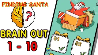 Brain Out Finding Santa level 1 - 10 walkthrough | Can you pass it?