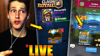 APRO IL BAULE DEL CLAN  e TROVO il BAULE GIGANTE IN LIVE! clash royale