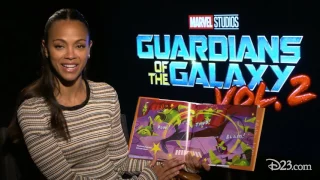 Guardians of the Galaxy's Zoe Saldana Reads 'Night Night, Groot'