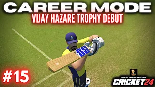Vijay Hazare Trophy Debut + Kya 1st 100 Aara Bengal Ke Liye? | Cricket 24 My Career Mode Episode #15