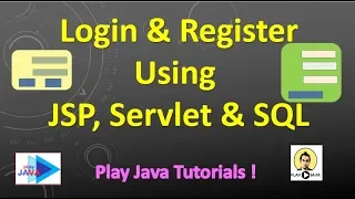 Login & Registration using JSP , Servlet & SQL [ Part 1]