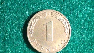 1950 Germany Pfennig Coin