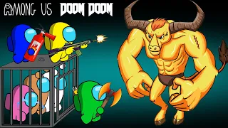 어몽어스 VS DOOM DOOM (Garten Of Banban 4) - Funny Among Us Animation