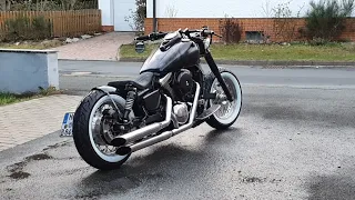 Kawasaki VN 1500 Bobber Chopper Silvertail Part 2