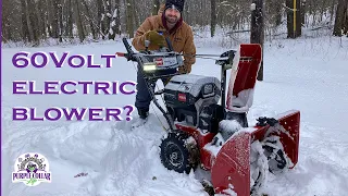 Electric snow blower - first test use! Toro Flex Force 60 Volt e26 HA Power Max brushless