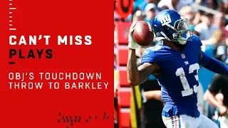 OBJ Throws TD to Saquon Barkley!!! 🚨TRICK PLAY ALERT🚨