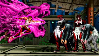 [KOF Mugen] Supreme Yuri vs Orochi Iori Team