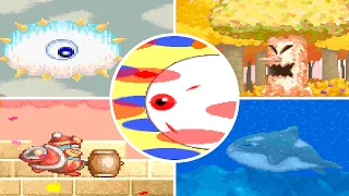 Kirby's Dream Land 3 - All Bosses (No Damage, No copy Abilities)