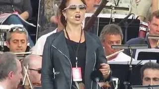 Olga Peretyatko rehearses "Salut à la France" - Le Concert de Paris 2014