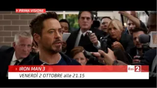 Iron Man 3 - Prima Visione - Venerdì 2 ottobre alle 21.15 su Rai2