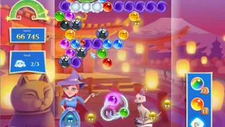 Bubble Witch 2 Saga Level 2664  with no booster & 7 bubbles left
