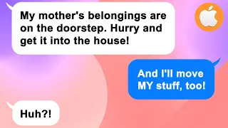 [Apple] My idiot husband surprises me by bringing his mom into my house without telling me