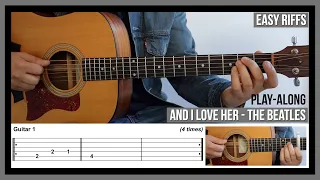 Easy Guitar Riffs - And I Love Her (TAB) - The Beatles