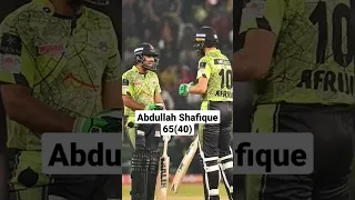 Abdullah Shafique Brilliant Batting 65 Runs off 40 balls