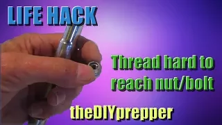 LIFE HACK !!  Hold a nut or bolt