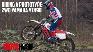 Yamaha YZ490 two-stroke 2-wheel drive: Testing the forgotten prototype