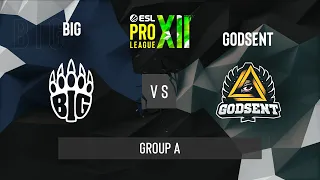 CS:GO - BIG vs. GODSENT [Mirage] Map 2 - ESL Pro League Season 12 - Group A - EU