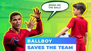 BALL BOY SAVES THE TEAM. How ball boy's help their favorite teams score goals @FootballTastic