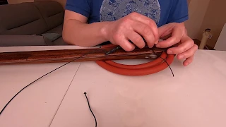 How to set up speargun with bungee (shock absorber)