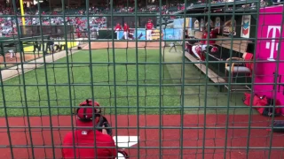 View of a baseball umpire