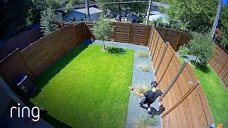 See What Makes This Intruder Run Away So Fast⼁RingTV