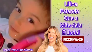 Lilica filha de Lore Improta e Léo Santana fala que a mamãe dela é linda!