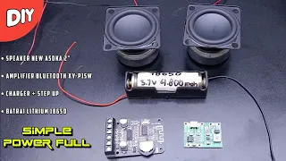 DIY Speaker Bluetooth Super Bass || XY-P15W & NEW Asoka 2 inch