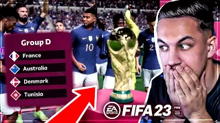 JE SIMULE LA COUPE DU MONDE SUR FIFA 23 MODE WORLD CUP !