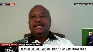 Wage negotiations | Unions still mulling over government's 1.5% formal offer