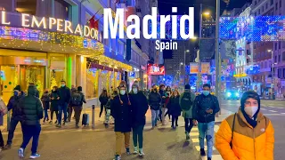 Madrid, Spain 🇪🇸 - Night Walk 2022 - 4K-HDR 60FPS Walking Tour (▶106Min)