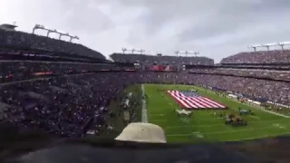 ‘Challenger’ The Eagle Flies Through M&T Bank Stadium During National Anthem | Baltimore Ravens
