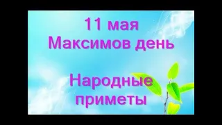 11 мая- Максимов день. Что нельзя делать