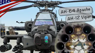 世界最強の攻撃ヘリ【米軍アパッチ&ヴァイパー】空飛ぶ戦車、その圧倒的火力とは？