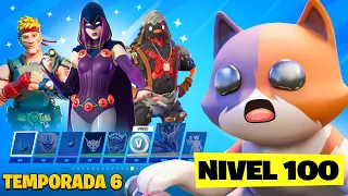 **TEMPORADA 6** SKIN NIVEL 100! PASE DE BATALLA *TODO COMPRADO* FORTNITE X NEYMAR - Gatoronron