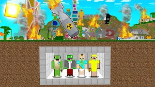 BUNKIER PALIONOWA vs BOMBA ATOMOWA w Minecraft! 😱💀