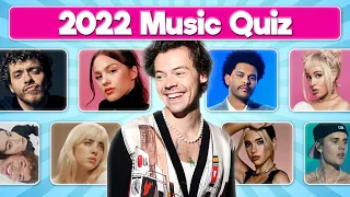 2022 Music Quiz | Guess the Song 2022 Most Popular Songs 🎶