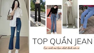 [Shopee haul] Top Những Mẫu Quần Jean Hack Dáng Cực Hot