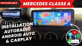 Installation écran avec CarPlay et Android auto Mercedes Classe A
