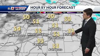 WATCH: Slightly cooler on Friday, a few sprinkles possible