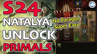 Season 24 Unlock Primals Natalya Demon Hunter Starter Build GR70 Yellow & Easy Item Starter Guide