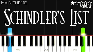 Schindler’s List - Main Theme | EASY Piano Tutorial