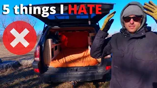 5 Things I HATE About My DIY/Custom Camper Conversion | Van Life