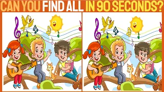 【Spot the Difference】😃Is it easy?? Can you find all difference in 90 seconds?