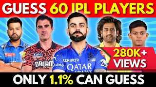 🏏 Guess 60 IPL Players in 'JUST 3 SECONDS' | IPL Quiz (2024) 🏆