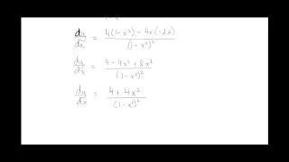 Higher Order Derivatives Rational Example