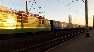 Поезд Одесса-Константиновка на о.п. Шевченко, г. Одесса