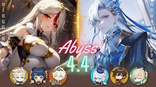 New spiral abyss 4.4 | C6 Ningguang Doublepyro / C0 Neuvillette Hypercarry | Floor 12 9 Star