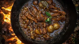 🔥 AMAZING BENGALI CHICKEN CURRY RECIPE - WE COOK IN THE JUNGLE