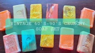 ASMR soap cutting - VINTAGE 1968-1991 soap set (Retro soap)