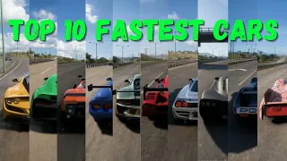 Top 10 Fastest Cars In Forza Horizon 5 | Steering Wheel Gameplay PART 2